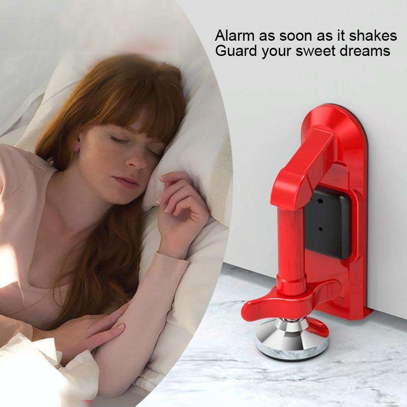 Locks Self-Defense Door Stop Travel Accommodation Door Stopper Door Lock Security Device, Style:A...
