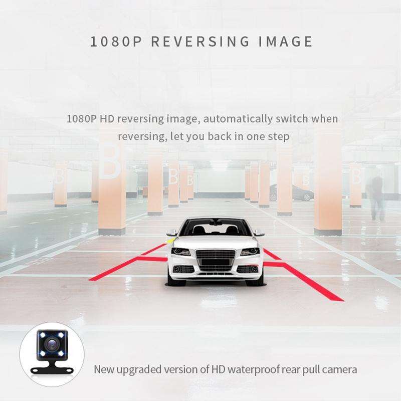 5.5 inch Car Rearview Mirror HD 1080PStar Night Vision Double Recording Driving Recorder DVR Supp...