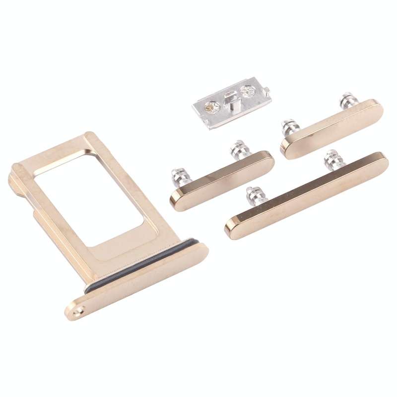 SIM Card Tray + Side Keys for iPhone 12 Pro Max(Gold)