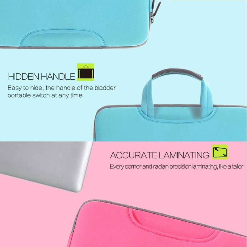 15.4 inch Portable Air Permeable Handheld Sleeve Bag for MacBook Air / Pro, Lenovo and other Lapt...