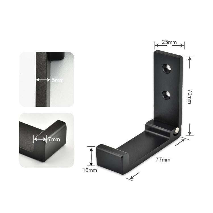 Collapsible Clothes Hanger Robe Hook Decorative Bathroom Wall Mounted Hooks(Silver Hook (Send Scr...