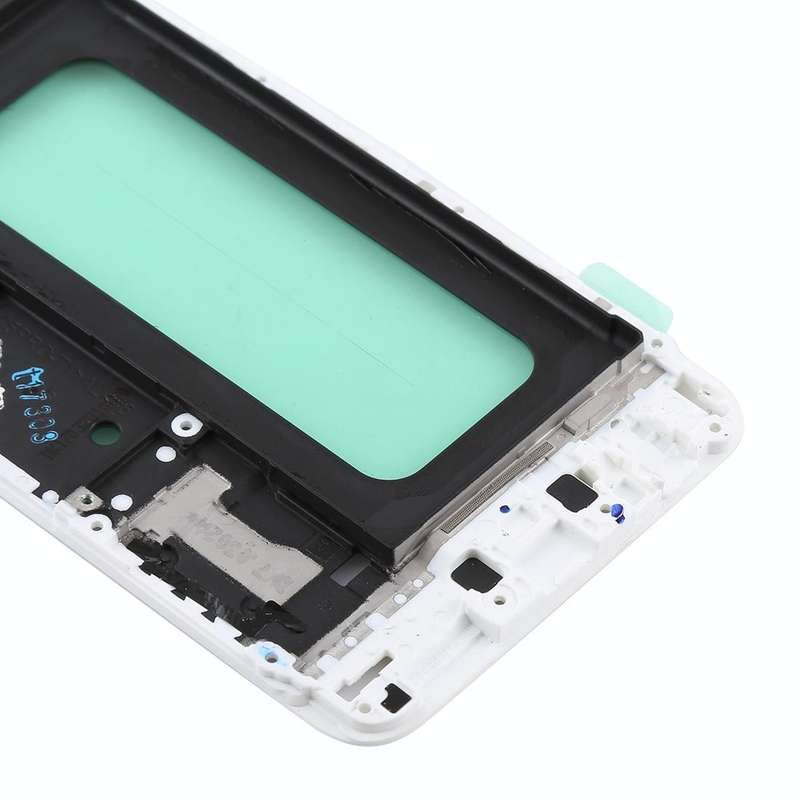For Galaxy C5 Pro Front Housing LCD Frame Bezel (White)