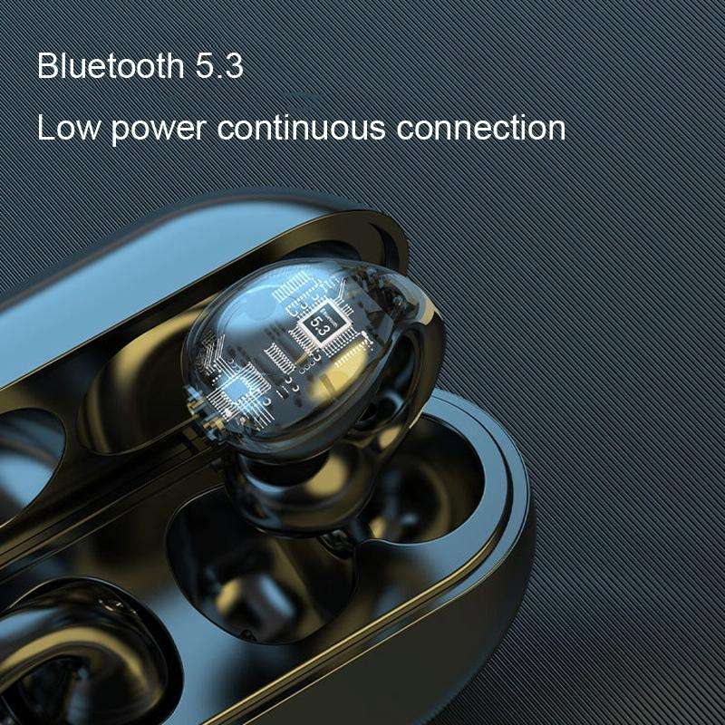 BT12 Wireless Bluetooth Ear Clip Sport Noise Reduction Headphones(Black)