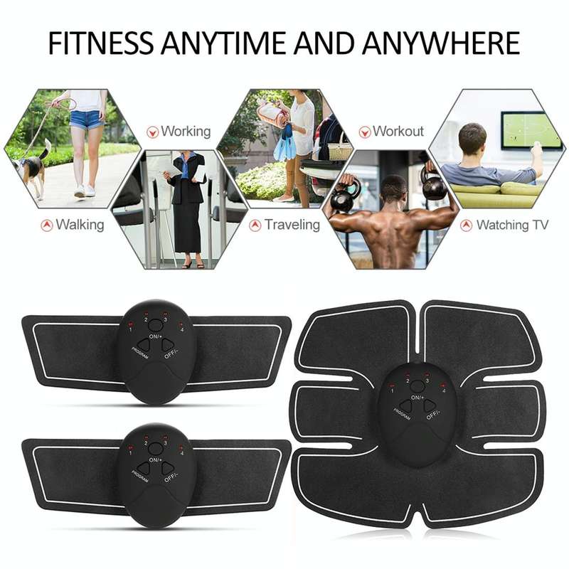 Intelligent Shaping System EMS Body Toning Electrode Kit Muscle Stimulator Home Fitness Training ...