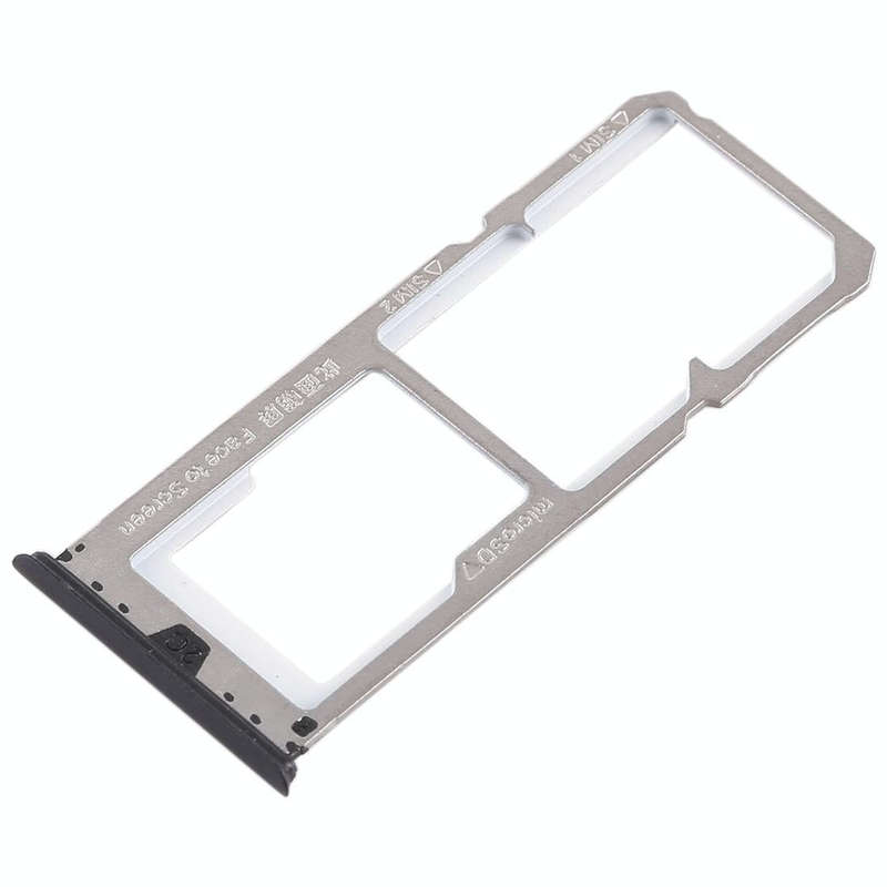 For OPPO A73 / F5 2 x SIM Card Tray + Micro SD Card Tray (Black)