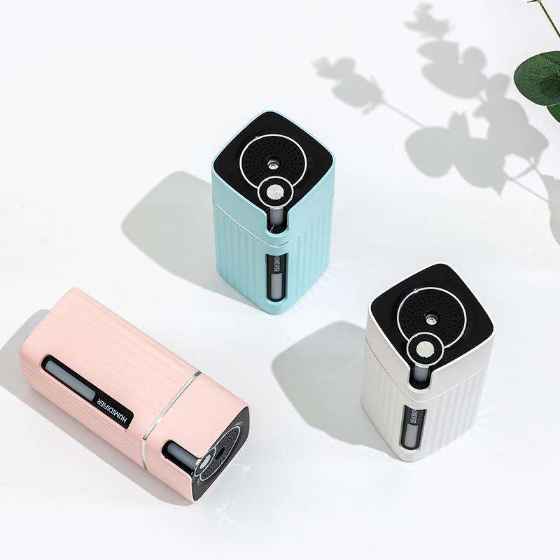 Humidifier USB Office Home Car Mute Portable Colorful Air Purifier(White)