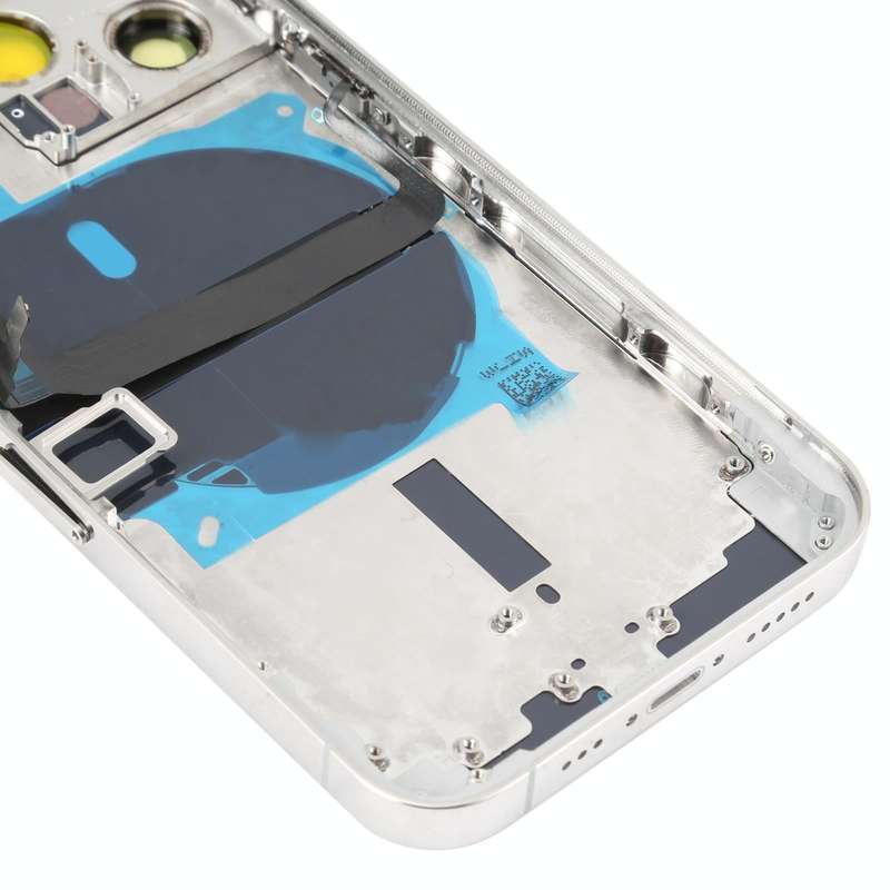 For iPhone 13 Pro Battery Back Cover with Side Keys & Card Tray & Power + Volume Flex Cable & Wir...