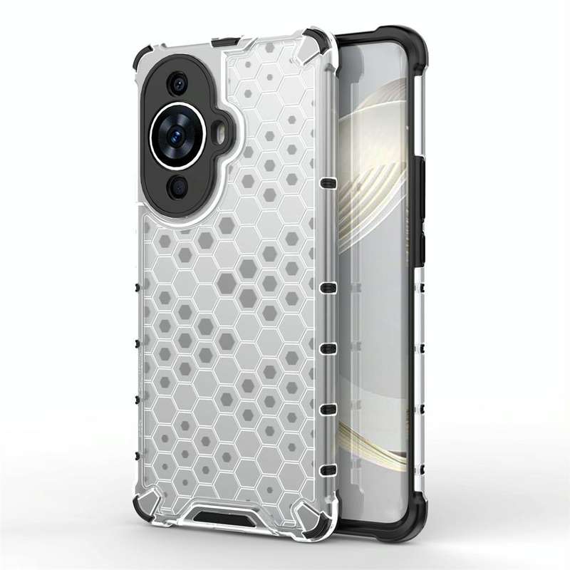 For Huawei nova 11 Pro 4G Shockproof Honeycomb Phone Case(White)