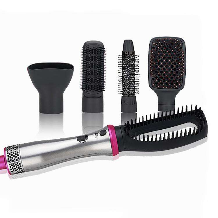 Five-in-one Multifunctional Head-changing Hairbrush Comb Straight Dual-purpose Electric Straight ...