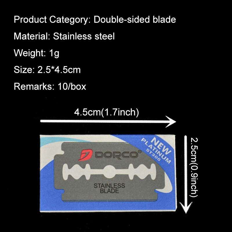 10 PCS Professional Hairdressing Tools Scraper Blade Eyebrow Trimmer Shaving Scratching Hair Feat...