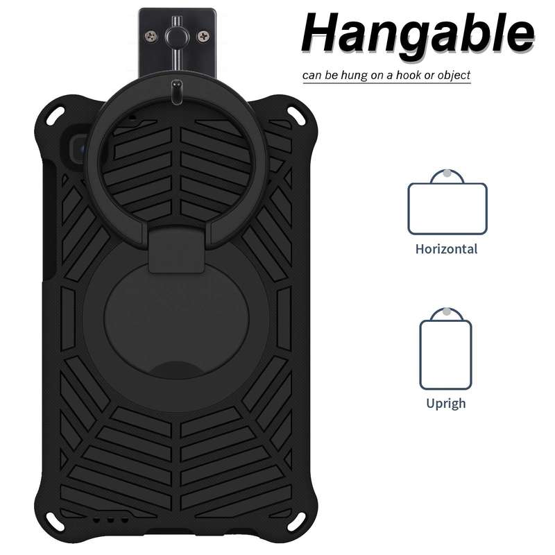 For Samsung Galaxy Tab A7 Lite 8.7 SM-T220 Spider King EVA Protective Tablet Case(Black)