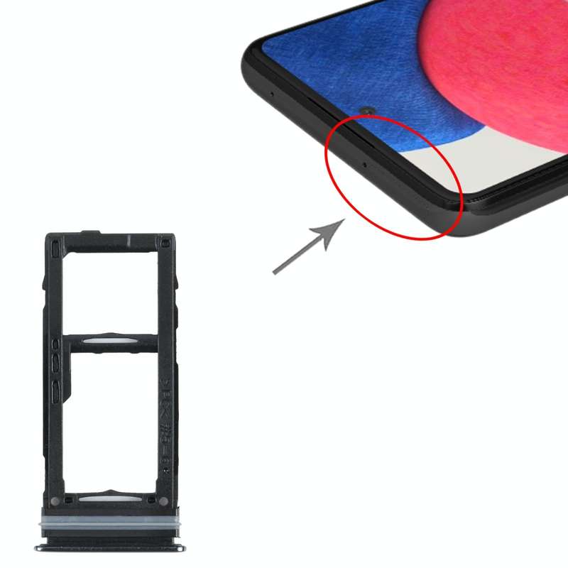 For Samsung Galaxy A52S 5G SM-A528 SIM Card Tray + SIM Card Tray / Micro SD Card Tray (Black)