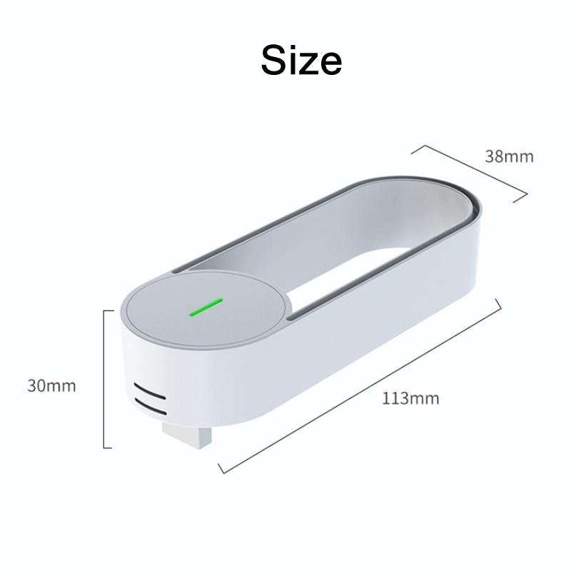 USB Plug-In Negative Ion Air Purifier Odor Deodorizer(Blue)