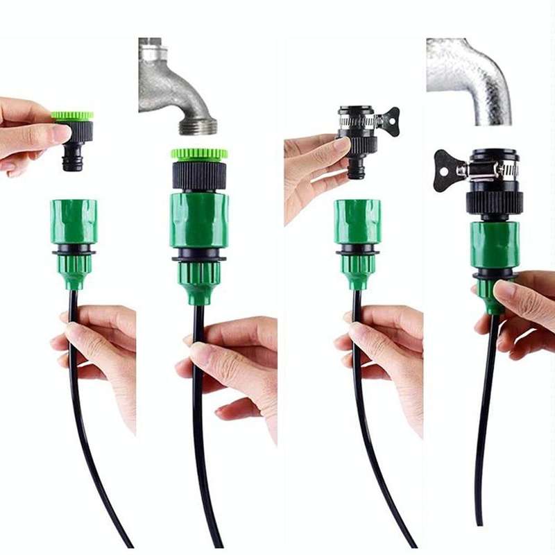 10m Kit Hose Drip Irrigation System Plant Watering Set 360 Degree Adjustable Drippers