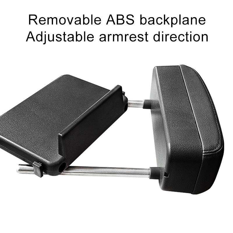 Universal Car Wireless Qi Standard Charger PU Leather Wrapped Armrest Box Cushion Car Armrest Box...