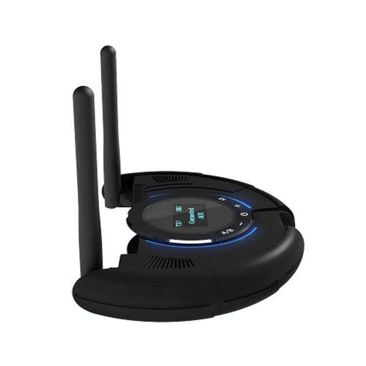 TX800 Optical Fiber Bluetooth 5.0 Transmitter Receiver Audio Adapter with Dual Antennas & OLED Di...