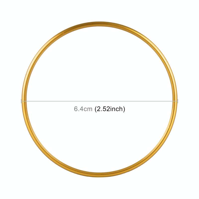 Car Headlight Switch Decorative Ring for Volkswagen Golf (Gold)