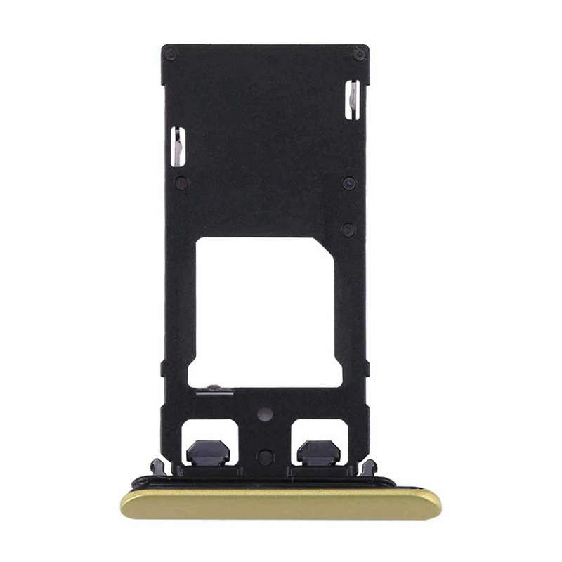 for Sony Xperia XZs (Dual SIM Version) SIM & Micro SD / SIM Card Tray(Gold)