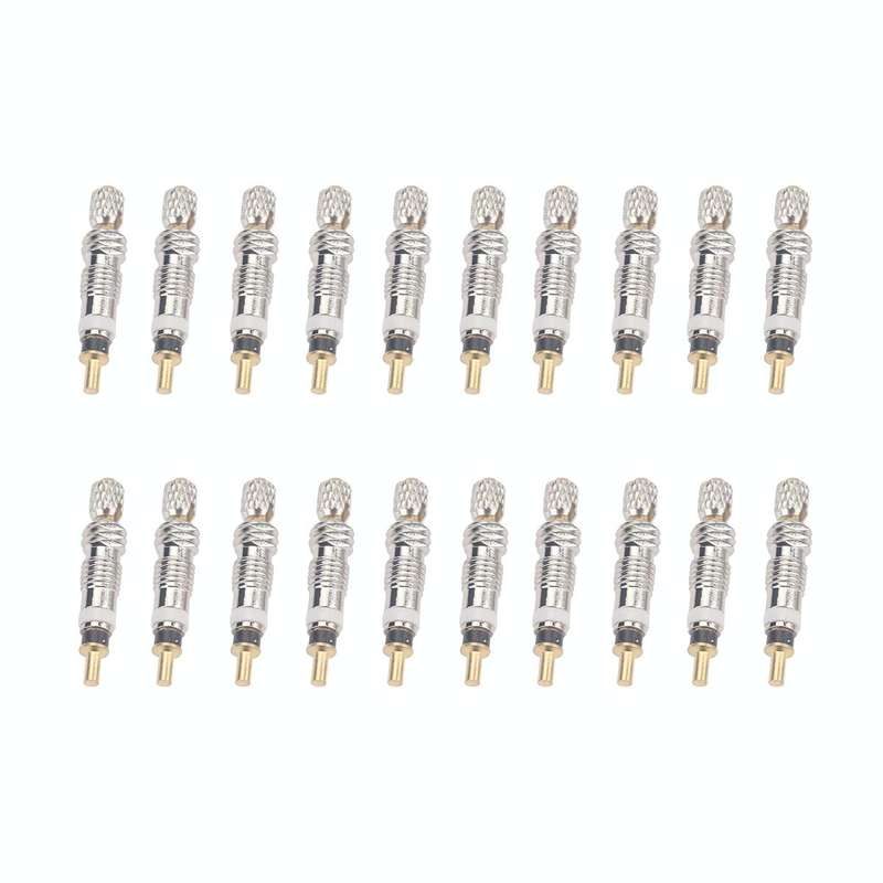 A5500 20 PCS Bicycle French Valve Core with A-type Wrench