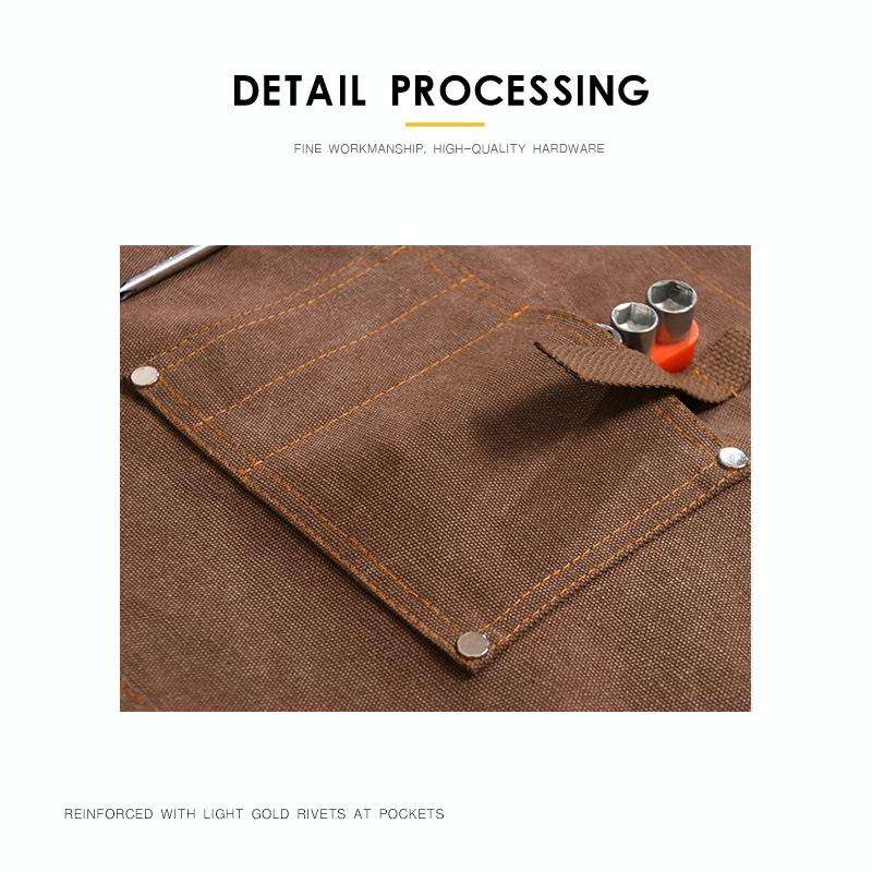 Canvas Apron Barber Roasting Cafe Gardening Woodworking Men And Women Canvas Work Clothes, Specif...