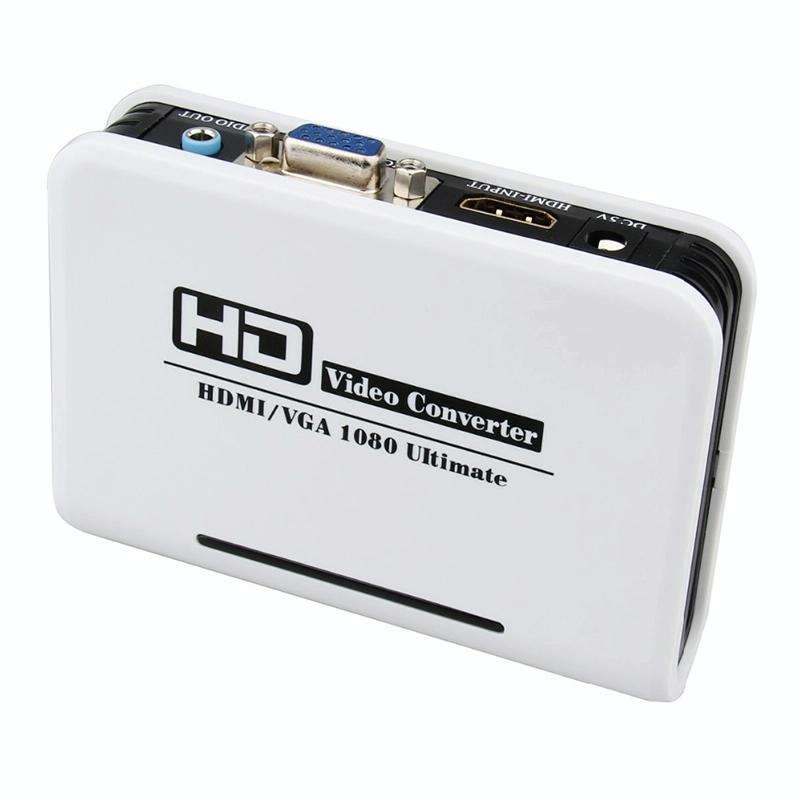 1080P HDMI to VGA adapter Digital to Analog Video Audio Converter Cable for Xbox 360 PS3 PS4 PC L...