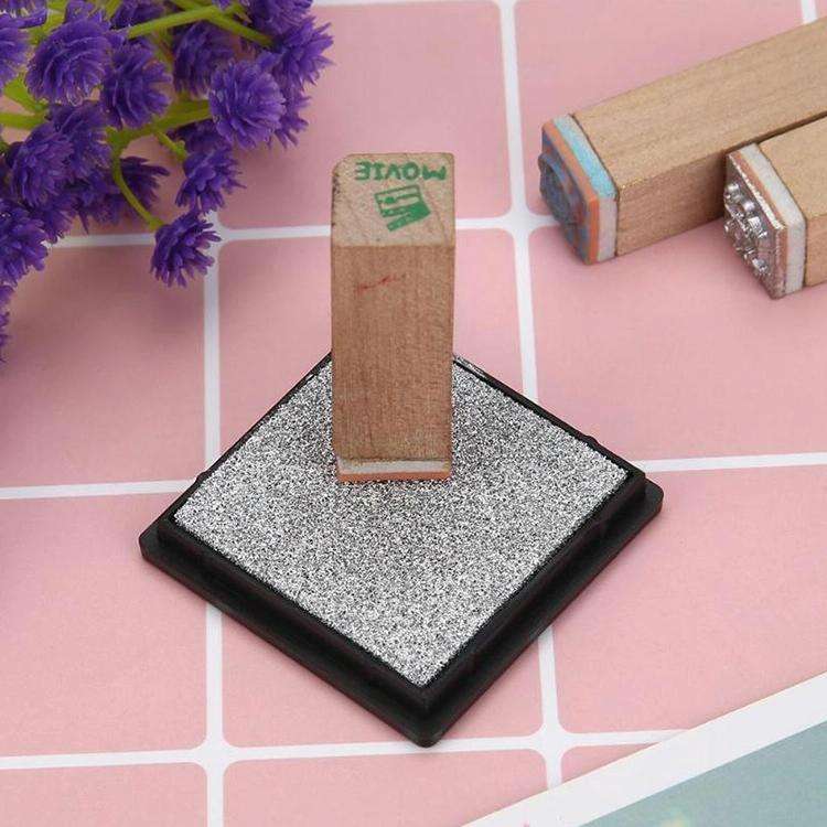 5 PCS Creative Color Ink Pad Small Ink Pad, Size:4x4cm(Pink)