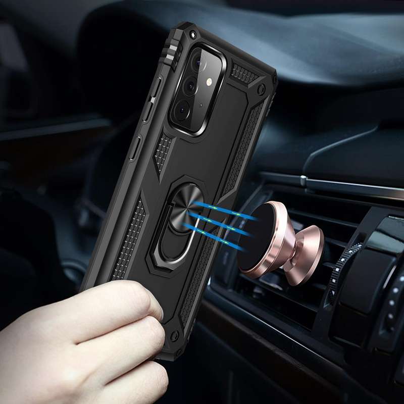 For Samsung Galaxy A72 5G / 4G Shockproof TPU + PC Protective Case with 360 Degree Rotating Holde...