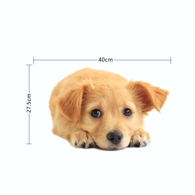 Style 1 Large 3D Simulation Dog Car Stickers Rain-Proof Sunscreen Car Sticker Scratch Shaving Dec...