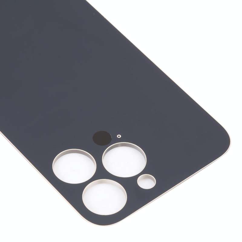 Easy Replacement Big Camera Hole Glass Back Battery Cover for iPhone 14 Pro(Gold)