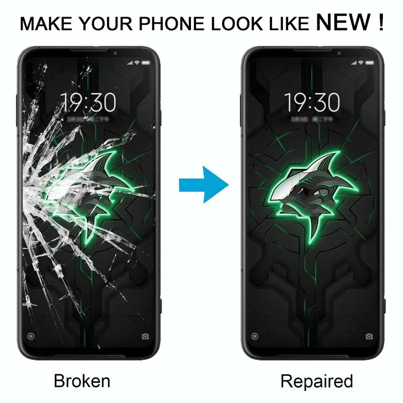 For Xiaomi Black Shark 3 Front Screen Outer Glass Lens with OCA Optically Clear Adhesive