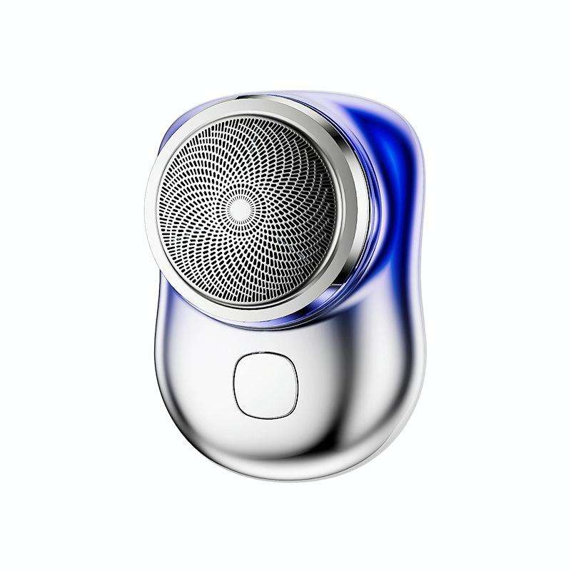 Electric Mini Shaver USB Rechargeable Waterproof Portable Razor(Gradient Blue)
