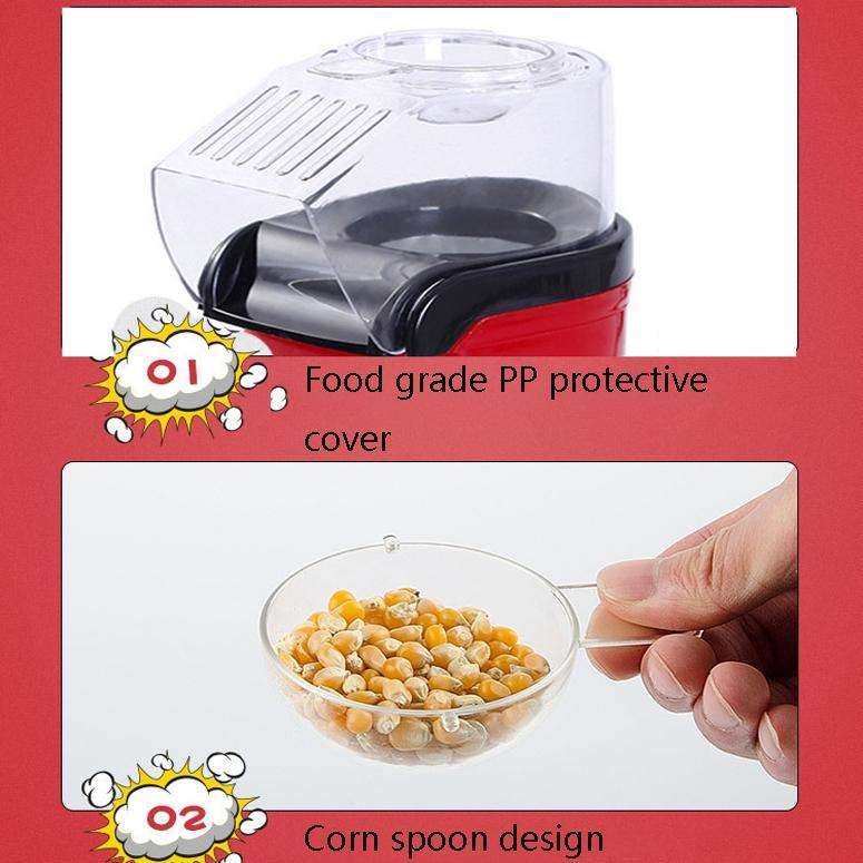 Household Electric Popcorn Machine Blow Mini Popcorn Bagging Machine, Product specifications: EU ...
