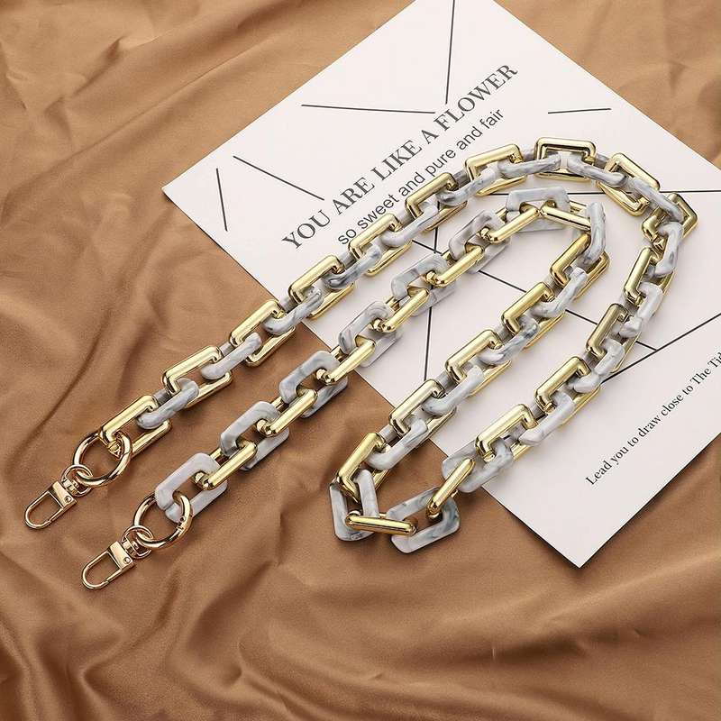 Retro Mobile Phone Chain Lanyard Tortoiseshell Acrylic Resin Bag Chain with Spacer, Spec: L205-LS...