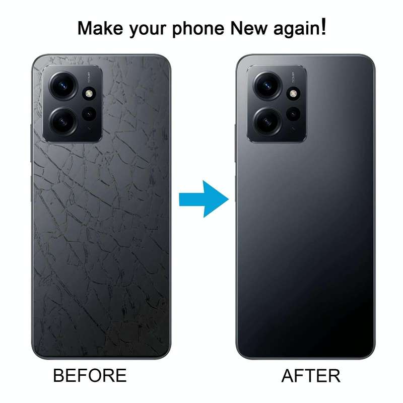 For Xiaomi Redmi 12 4G OEM Glass Material Battery Back Cover(Black)