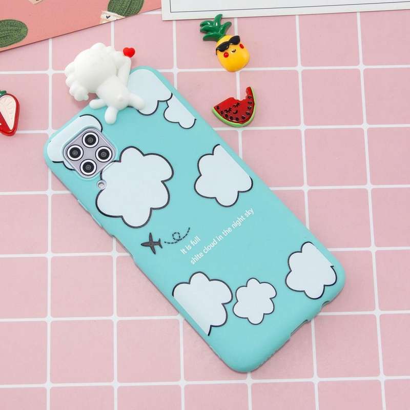 For Huawei P40 Lite Shockproof Cartoon TPU Protective Case(Clouds)