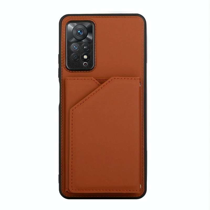 For Xiaomi Redmi Note 11 Pro Global Skin Feel PU + TPU + PC Phone Case(Brown)