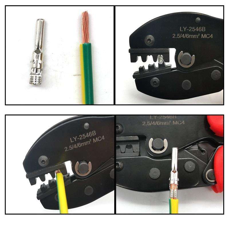 Photovoltaic Connector Crimping Pliers Solar Panel Installation Tools, Model: 2546B