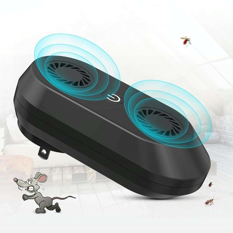 Ultrasonic Mosquito Repellent Multifunctional Electronic Insect Repellent US Plug(White)