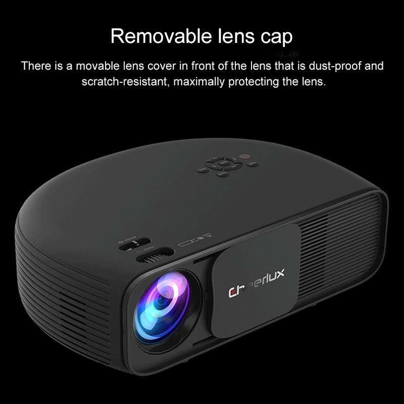 Cheerlux CL760 4000 Lumens 1920x1080 1080P HD Smart Projector, Support HDMI x 2 / USB x 2 / VGA /...