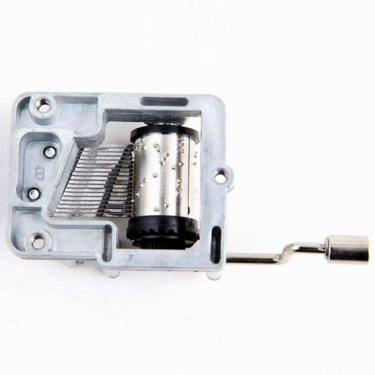 2 PCS Hand-cranked Music Box Movement Music Bell Movement Crafts Toys DIY Accessories, Track:Wedd...