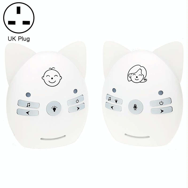 V30 Wireless Audio Baby Monitor Support Voice Monitoring + Intercom + Night Light without Battery...
