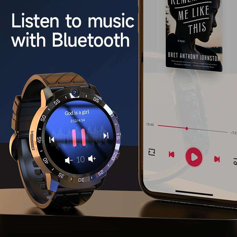 MT27 4G+64G 1.6 inch IP67 Waterproof 4G Android 8.1 Smart Watch Support Heart Rate / GPS, Type:St...