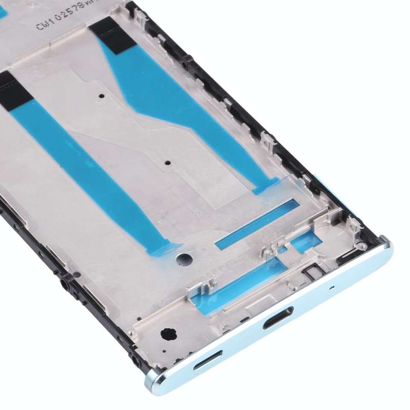 Front Housing LCD Frame Bezel for Sony Xperia XA2 Plus(Blue)
