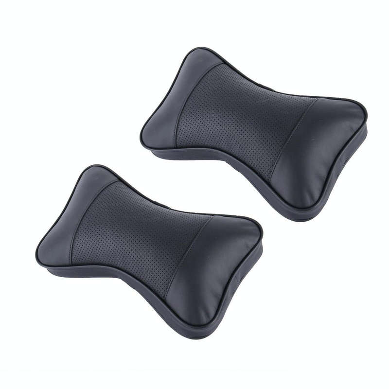 2 PCS MLC-06 Car Neck Pillow Soft Version Lovely Breathe Car Auto Head Neck Rest Cushion Headrest...