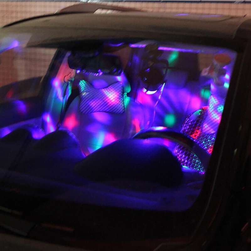3W RGB Magic Ball LED Stage Light , USB Sound Control Rotating Disco DJ Light, DC 5V