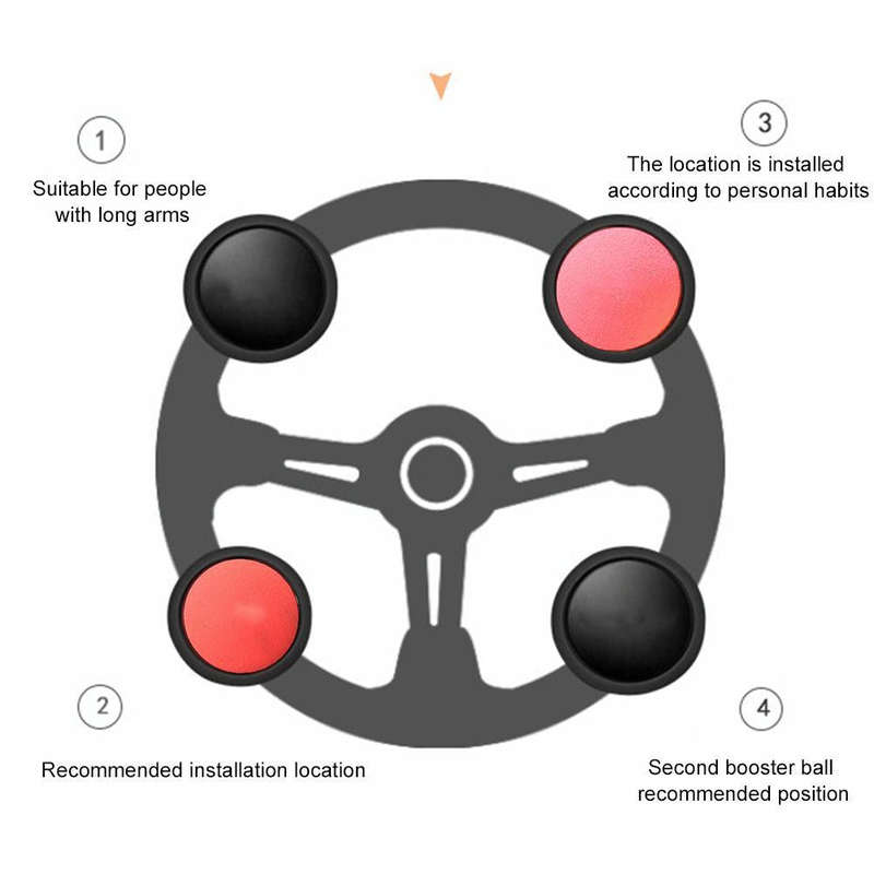 Creative Car Steering Wheel Auxiliary Booster (Blue)