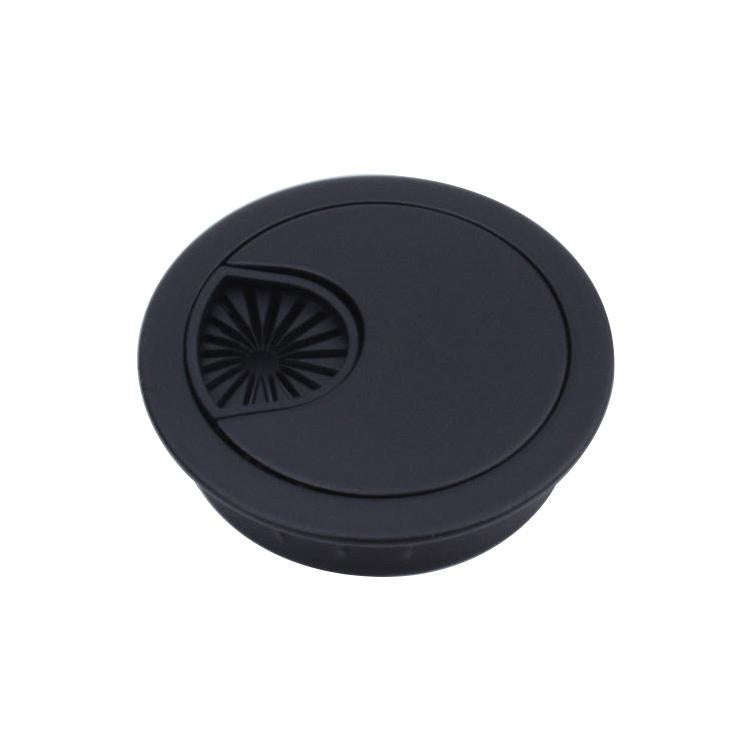 2 PCS Desk Computer Desktop Zinc Alloy Round Threading Box Hole Cover, Hole Diameter: 53mm (Matte...