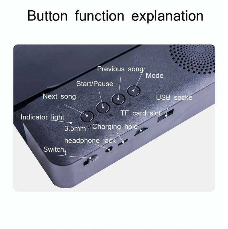 3D High-Definition Mobile Phone Screen Amplifier With Bluetooth Speaker Desktop Stand(Black)
