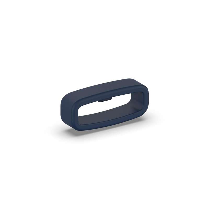 18mm 10pcs Universal Watch Band Fixed Silicone Ring Safety Buckle(Navy Blue)