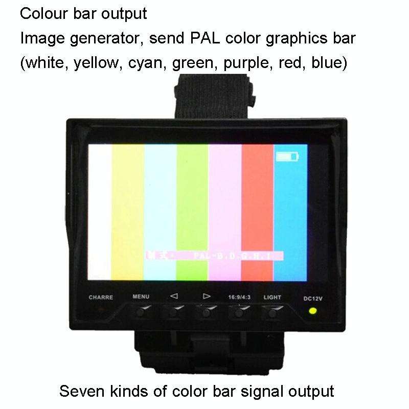 JSK-4300B 4.3 inch Handheld 12V Output Network Cable Monitoring Tester(With UK Plug Power Adapter)